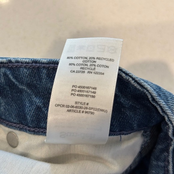 Artizia Sun-deh Women's Size 0 Floral Print High Waisted Straight Leg Jeans Blue - Picture 7 of 8